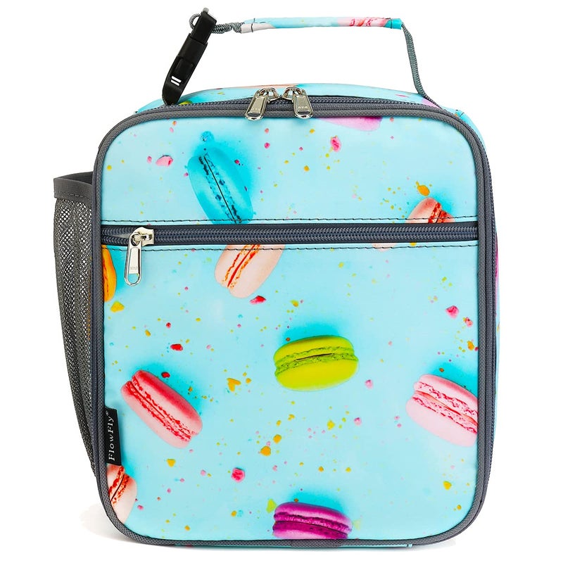 FlowFly Kids Lunch box Insulated Soft Bag Mini Cooler Back to School Thermal Meal Tote Kit for Girls, Boys, Biscuits - Image 5